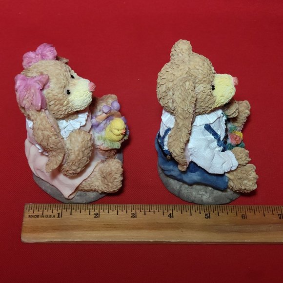 VTG Ks Collection Easter Bunny Rabbits Egg Chick Basket Roses - Picture 10 of 14